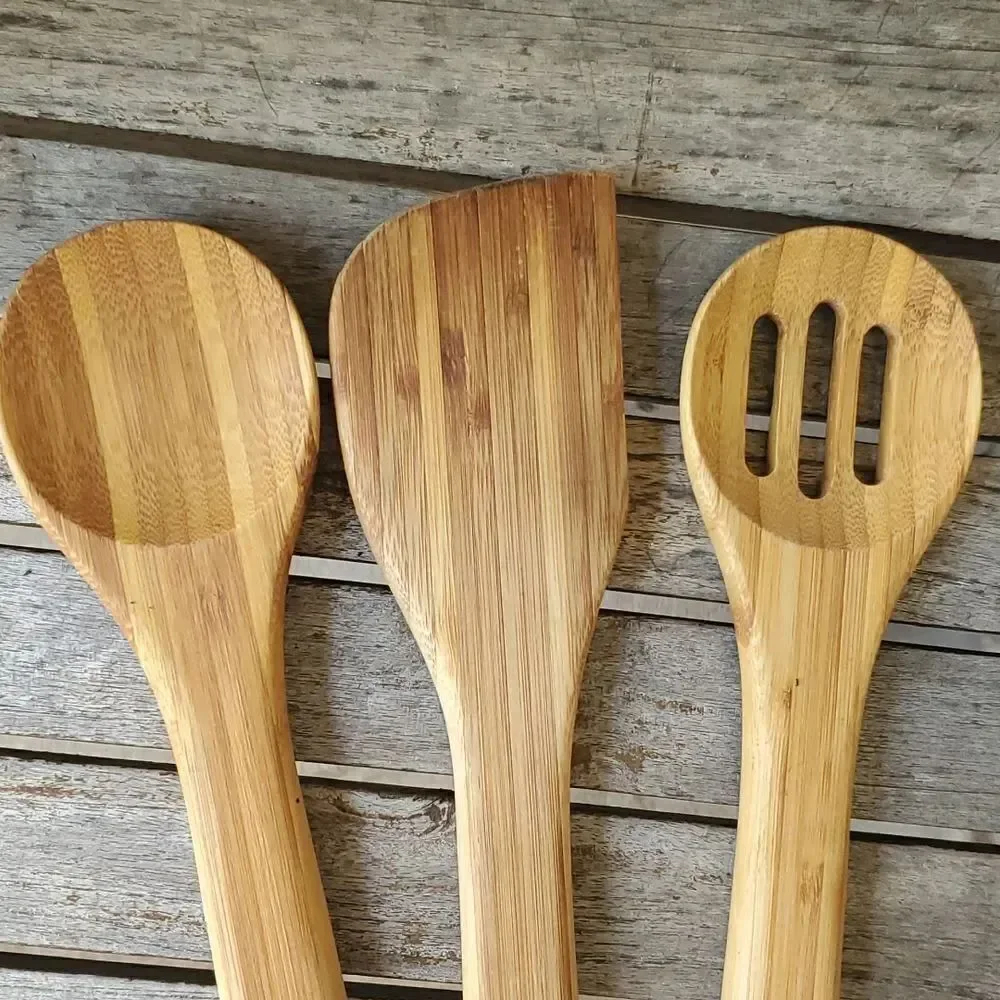 Bamboo Wooden Spoons and Spatula